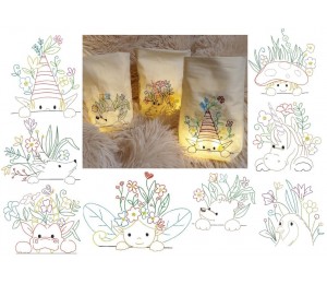 Stickserie ITH - Lichtbeutel magische Frühlingsfreunde